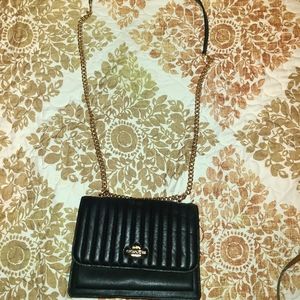 Coach Black, Quilted Crossbody Bag